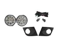 LONPEXDT Faros Antiniebla, Faros LED Halógenos Marco Luz Antiniebla Rejilla Cableado Arnés Interruptor Accesorios Para Nissan Para Tiida Para Versa 2007-2011 Luces antiniebla(1 set LED)