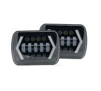 LONPEXDT Luz Giro Accesorios Para Coche Para Jeep, Para Cherokee XJ, 7x6, 5x7, Proyector LED Resistente Al Agua, Faro Hi-Lo Beam DRL(2 piezas)