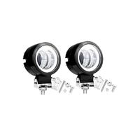 LONPEXDT Luz Giro Luz LED De Trabajo Para Coche, Ojos Ángel, Lámpara Antiniebla Cuadrada Redonda, Accesorios Foco, 12V, 3 Pulgadas(2Pcs White Round)