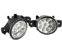 LONPEXDT Luz Giro Para Clio 2001 2002 2003 2004 2005-2012 2013 Faros Antiniebla Delanteros Accesorios Kit De Carrocería Coche Luces LED Halógenas(Fog A)