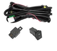 LONPEXDT Luz Giro Para Ford Figo Para Focus Mk2 Para Fiesta Para Ranger T7 Mk3 Transit MK7 Para Explorer Luz LED Antiniebla DRL Faro 55W 12V H11 Piezas Coche(WIRE)