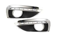 LONPEXDT Luz LED De Circulación Diurna DRL Coche Con Intermitentes Amarillos Y Cubierta Faro Antiniebla Para Hyundai Para IX35 2010, 2011, 2012 2013 Luces antiniebla(Model A,White Yellow Blue)