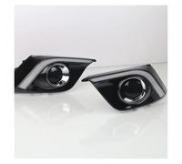 LONPEXDT Luz LED Señal Giro Para Mazda 3 Para Axela 2014, 2015 2016 Luces Circulación Diurna DRL Con Orificio Para Faros Antiniebla Luces antiniebla(Type B,Blanco)