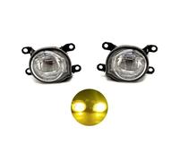 LONPEXDT Parachoques Delantero LED Coche Cubierta Faros Antiniebla Arnés Cables Rejilla Marco Luces Antiniebla Para Toyota Para Yaris Vios 2020 2021 2022 Luces antiniebla(Only LED yellow fog)