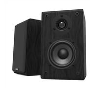 LONPOO LP42 Altavoces de estantería pasivos, Par de Altavoces de estantería, 75W Hi-Fi Altavoz de 2 vías, Woofer de Fibra de Carbono 4", Negro