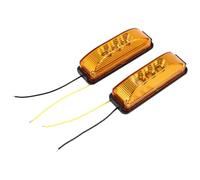 Lonrtesw 2 Piezas 3.9 Pulgada 3 Leds CamióN Remolque Delantero Trasero Led Luz de PosicióN Lateral LáMpara Indicadora Luz de para Remolque -áMbar