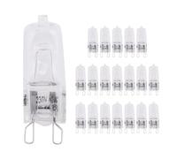 Lonrtesw 20 Piezas Bombillas HalóGenas G9, LáMparas HalóGenas Transparentes de 40 W Regulables CáLido 2800 K para Candelabros, Colgantes, Luces de Paisaje