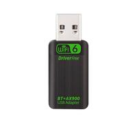 Lonrtesw Adaptador USB WiFi 6 AX900 con Bluetooth 5.4, Tarjeta de Red Inalámbrica de Doble Banda de 2,4 GHz y 5 GHz para 10/11, Sin Controlador.