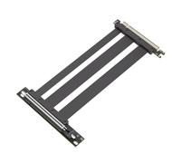 Lonrtesw Cable Elevador PCI-e 5.0 X16 para Tarjeta de Video, Apantallado, Flexible, con Montaje de 90°, para GPU, para PC, Color Negro.