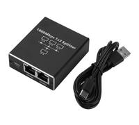 Lonrtesw Conector para PC, Portátil, Caja, Router, Compatible, Gigabit, RJ45, Divisor, 1000 Mbps, Ethernet, Extensión, Adaptador de Red 1 A 3