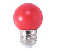 Lonrtesw E27 LED Luz Rojo Calido Bombilla lampara de plastico (0,5 W Potencia, Rojo)