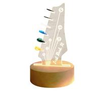 Lonrtesw Exhibidor de Púas de Guitarra, Estante de Almacenamiento de Púas Luminoso, para Base Redonda de Violín, Ukelele, Bajo Eléctrico Acústico