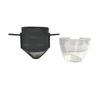 Lonrtesw Gotero de Café Filtro de Café de Plegable Reutilizable con Soporte Cafetera PortáTil para Oficina Hogar Viajes Camp-A
