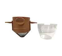 Lonrtesw Gotero de Café Filtro de Café de Plegable Reutilizable con Soporte Cafetera PortáTil para Oficina Hogar Viajes Camp-C