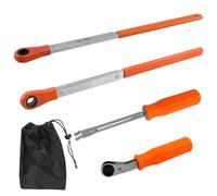 Lonrtesw Herramienta Ajuste Automático Holgura y Llave Horquilla, Herramienta Liberación del Extremo y Llave Trinquete Doble Escuadra 5/16 Pulg., 7/16 Pulg. y 9/16 Pulg.