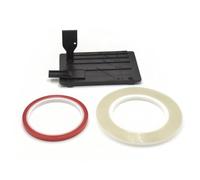 Lonrtesw Juego de Empalmes de Cintas para Reparación de Casetes con Dos Fijadores, Bloque de Empalmes de Grabadora de Cinta de Carrete A Carrete B