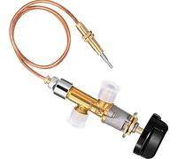 Lonrtesw Kit de VáLvula de Control de Seguridad de Falla de Chimenea de Gas LPG de Baja PresióN Reemplazo de Termopar de Calentador de Gas 5/8-18UNF