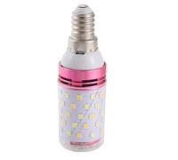 Lonrtesw Luz de 3 Colores integrada SMD LED lampara de maiz E14 AC85V - 265V Luz Calido Alta Ahorro de energia pequena luz LED Bombilla 12W