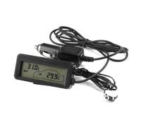 Lonrtesw Mini Termómetro Digital para Interiores y Exteriores con Pantalla LCD para Vehículos de 12 V