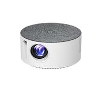 Lonrtesw Proyector Portátil Inteligente T50 con Wi-Fi y Pantalla en la Misma, Miniproyector de Vídeo con Enchufe Europeo EU Plug