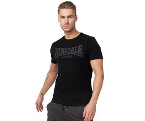 Lonsdale 111132-1000, Camiseta para Hombre, Negro, S
