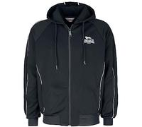 Lonsdale ACHAVANICH Hooded Sweatshirt, Black/White, XL Men's