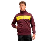 Lonsdale Alnwick Chaqueta de Entrenamiento, Oxblood/Yellow, XXL Hombres