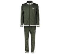 Lonsdale Ashwell Chándal, Verde Oliva/Blanco, L Hombres