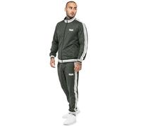 Lonsdale Ashwell Chándal, Verde Oliva/Blanco, S Hombres