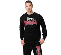 Lonsdale Avalancha Sudadera, Negro, Rojo Y Gris, 3XL para Hombre