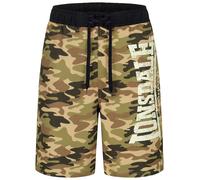 LONSDALE Bañador deportivo beige / marrón claro / verde / negro / blanco XXXL beige / marrón claro / verde / negro / blanco