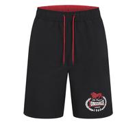 LONSDALE Bermudas 'Ventnor' rojo / negro / blanco M rojo / negro / blanco
