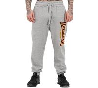 Lonsdale Blackley Pantalones de chándal, Marl Grey/Oxblood/Yellow, L para Hombre
