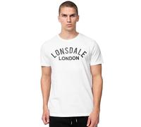 Lonsdale Bradfield Camiseta, Blanco, M Hombres