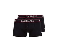 LONSDALE Calzoncillo boxer 'Oakworth' rojo / negro / blanco S EUR