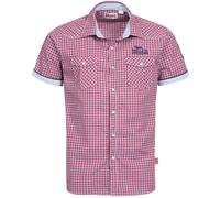 LONSDALE Camisa 'Berny' navy / azul cielo / rojo S EUR