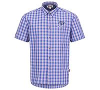 Lonsdale Camisa Holmbusch para Hombre, Azul Marino/Hielo, M