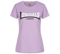 LONSDALE Camiseta 'Achnavast' lila / negro / blanco XS EUR
