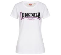 LONSDALE Camiseta 'Achnavast' lila / negro / blanco XS EUR