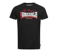 LONSDALE Camiseta 'Aldingham' rojo / negro / blanco M rojo / negro / blanco