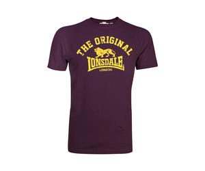 LONSDALE Camiseta amarillo / rojo vino XL EUR