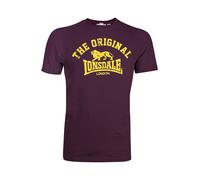 LONSDALE Camiseta amarillo / rojo vino XXXL amarillo / rojo vino