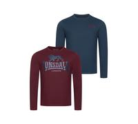 LONSDALE Camiseta 'AYRSHIRE' navy / burdeos XXL navy / burdeos