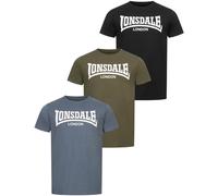 LONSDALE Camiseta azul claro / azul oscuro / verde / blanco XXXL azul claro / azul oscuro / verde / blanco
