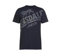 LONSDALE Camiseta azul noche / gris S azul noche / gris