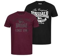 Lonsdale Camiseta Bangor Double Pack para Hombre