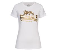 LONSDALE Camiseta 'Bantry' oro / blanco XS oro / blanco