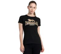 Lonsdale Bantry Camiseta para Mujer, Negro, XS