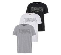 LONSDALE Camiseta 'Beanley' gris / negro / blanco XL EUR