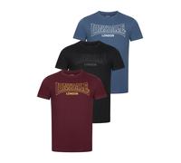 LONSDALE Camiseta 'Beanley' navy / rojo sangre / negro L navy / rojo sangre / negro